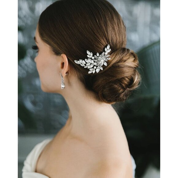 NWOT Dareth Colburn Elsa Rhinestone Hair Comb main image 5